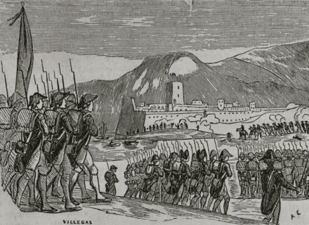 Loss of Rosas, War of Roussillon, (1793-1795), 1851. Creator: Unknown.