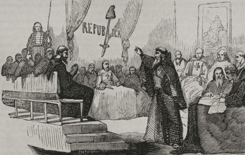 Secret society of republican friars, War of Roussillon, (1793-1795), 1851. Creator: Unknown.