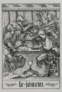 The Card Player from "The Dance of Death", 1547, (1877).  Creator: Unknown.