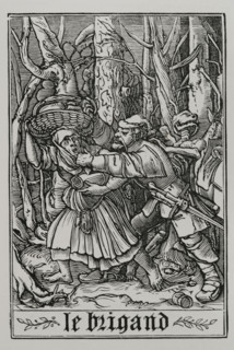 The Bandit from "The Dance of Death", 1547, (1877). Creator: Unknown.