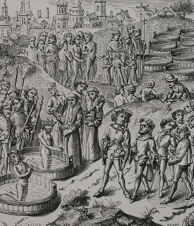 Baptism of the Saxons by Charlemagne, 15th century, (1877).  Creator: Unknown.