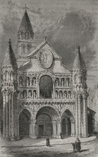 Notre-Dame-la-Grande Church, Poitiers, France, 1877.  Creator: Unknown.
