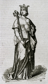 Violant of Hungary, (1215-1251), Queen consort of Aragon and second wife of James I of Aragon, 1852. Creator: Unknown.