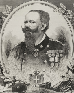 Victor Emmanuel II of Italy, (1820-1878), Sardinia, (1849-1861) and Italy, (1861-1878), 1878. Creator: Bernardo Rico.