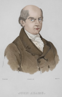 John Adams, (1735-1826), American politician, leader of the American Revolution, 1837, (1850).  Creator: Emile Louis Vernier.