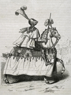 Don Alvaro de Luna wearing battle uniform, 1852.  Creator: Unknown.