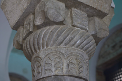 Visigothic capital, Cristo de la Luz Shrine, Toledo, Castile-La Mancha, Spain, 2022. Creator: LTL.