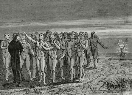 The Divine Comedy, (1307-1321): Purgatory, 1888.  Creator: Jean Edouard Dargent.
