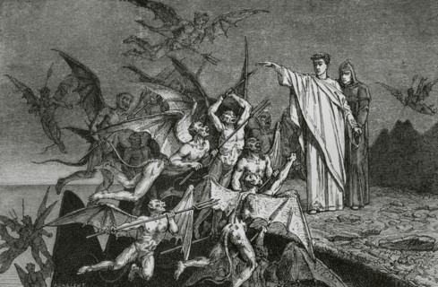 The Divine Comedy, (1307-1321): Inferno (Hell), 1888. Creator: Jean Edouard Dargent.