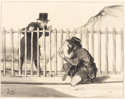 - Ah! ben par exemple le convoi qui va venir..., 1843.  Creator: Honore Daumier.