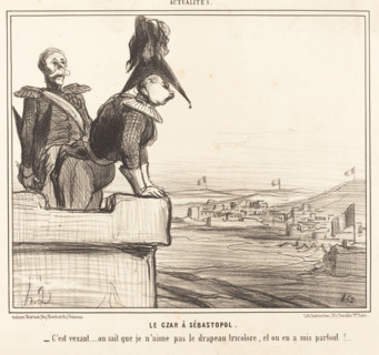 Le Czar à Sébastopol, 1855. Creator: Honore Daumier.