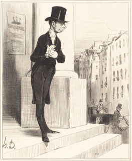 Pique-Assiette, 1841. Creator: Honore Daumier.