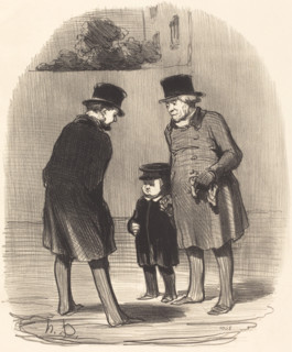 Oui, monsieur Chapuzot..., 1852. Creator: Honore Daumier.