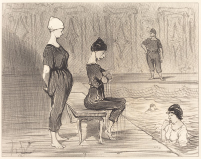 Fesant toutes partie de la plus belle moitié du genre humain, 1847. Creator: Honore Daumier.