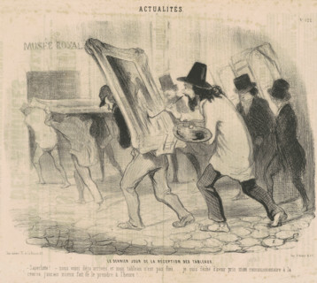 Le dernier jour de la réception des tableaux, February 20, 1846.  Creator: Honore Daumier.