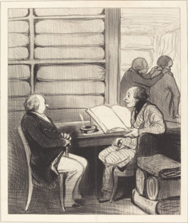 - Oui, mon cher monsieur Badoulard..., 1845.  Creator: Honore Daumier.