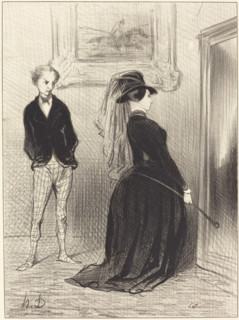 C'est singulier... il ne me vient plus d'idées maintenant..., 1844. Creator: Honore Daumier.