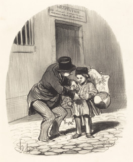 Le jour de sortie, c1848. Creator: Honore Daumier.