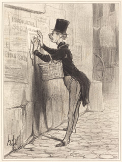 Le Placeur, 1842. Creator: Honore Daumier.