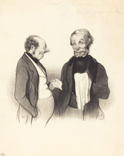 Une heureuse nouvelle, 1844. Creator: Honore Daumier.