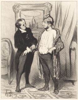 Mon cher je t'assure que je te..., 1845. Creator: Honore Daumier.