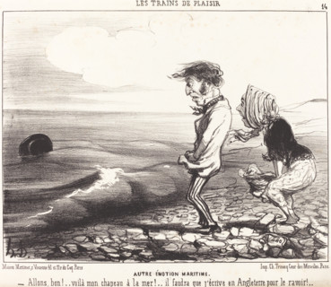 Autre émotion maritime, 1852. Creator: Honore Daumier.