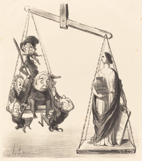 Suffrage universel, probably 1850. Creator: Honore Daumier.