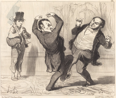 Attachés par leur grandeur au rivage de la Seine..., 1850. Creator: Honore Daumier.