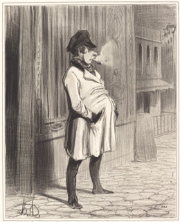 Le claqueur, 1842. Creator: Honore Daumier.