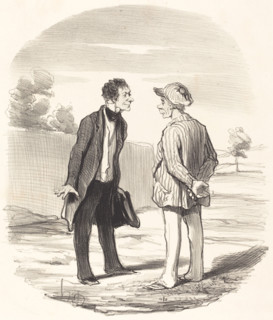 Oui, Monsieur Gimblet, l'ordre ne sera définitivement rétabli en Europe..., 1851.  Creator: Honore Daumier.