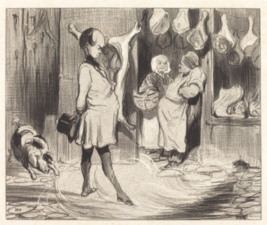 Impressions de voyage d'un grand poète, 1842. Creator: Honore Daumier.