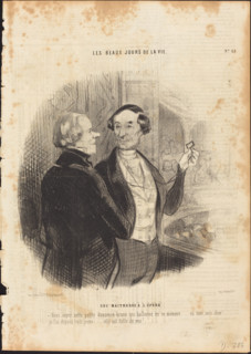 Une maitresse à l'opéra, 1845.  Creator: Honore Daumier.