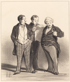 L'interdiction du port des décorations, 1848. Creator: Honore Daumier.