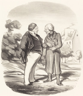 Actionnaires Californiens, 1850. Creator: Honore Daumier.