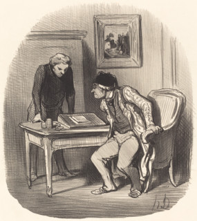 Le compte est-il bien exact?..., 1847. Creator: Honore Daumier.