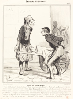 Origine des Bédoins à Paris, 1841. Creator: Honore Daumier.