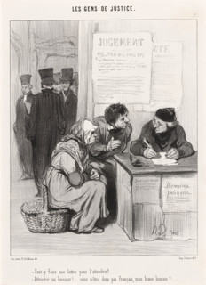 Faut-y faire une lettre pour l'attendrir?, 1845. Creator: Honore Daumier.
