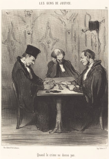 Quand le crime ne donne pas, 1848. Creator: Honore Daumier.