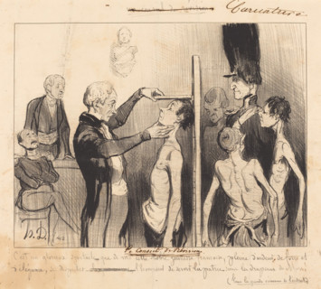 Le Conseil de Révision, 1842. Creator: Honore Daumier.