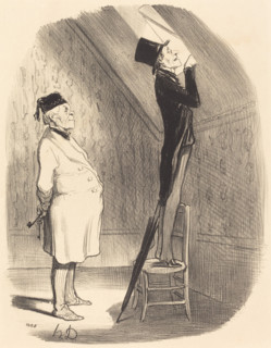 Oh! quant a la vue, vous ne trouverez pas mieux qu'ici!, 1847. Creator: Honore Daumier.
