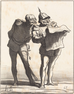Décidément on ne peut pas..., 1870. Creator: Honore Daumier.