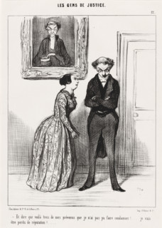 Et dire que voilà trois de mes prévenus que je n'ai pas pu faire condamner!..., 1845. Creator: Honore Daumier.