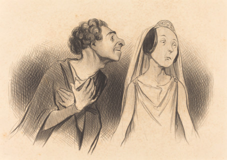 Je pars plus amoureux que je ne le fus jamais. (Bérénice), 1841.  Creator: Honore Daumier.