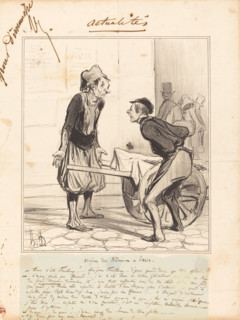 Origine des Bédoins à Paris, 1841. Creator: Honore Daumier.