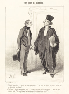 Perdu, monsieur... perdu sur tous les points..., 1845. Creator: Honore Daumier.