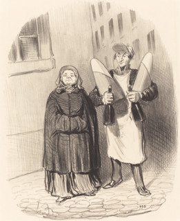Madame Chapotard se disposant a faire ses confitures, 1852. Creator: Honore Daumier.