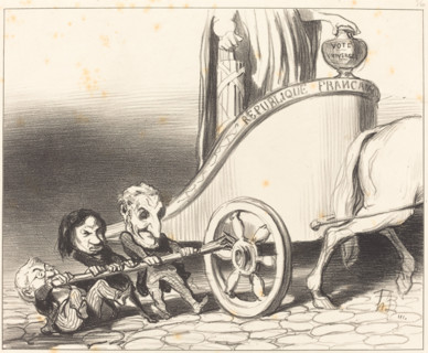 Ce char marchera toujours..., 1849. Creator: Honore Daumier.