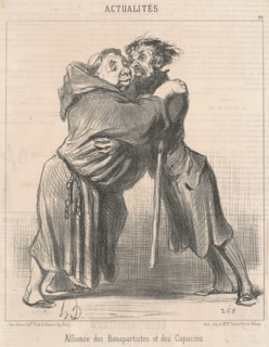 Alliance des Bonapartistes et des Capucins, c1851.  Creator: Honore Daumier.