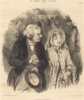 Un retour de jeunesse, 1846. Creator: Honore Daumier.
