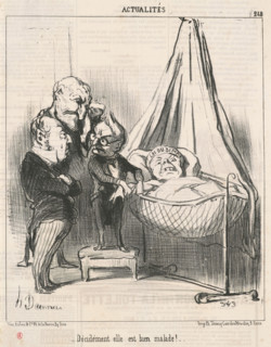 Décidément elle est bien malade!, 1851.  Creator: Honore Daumier.